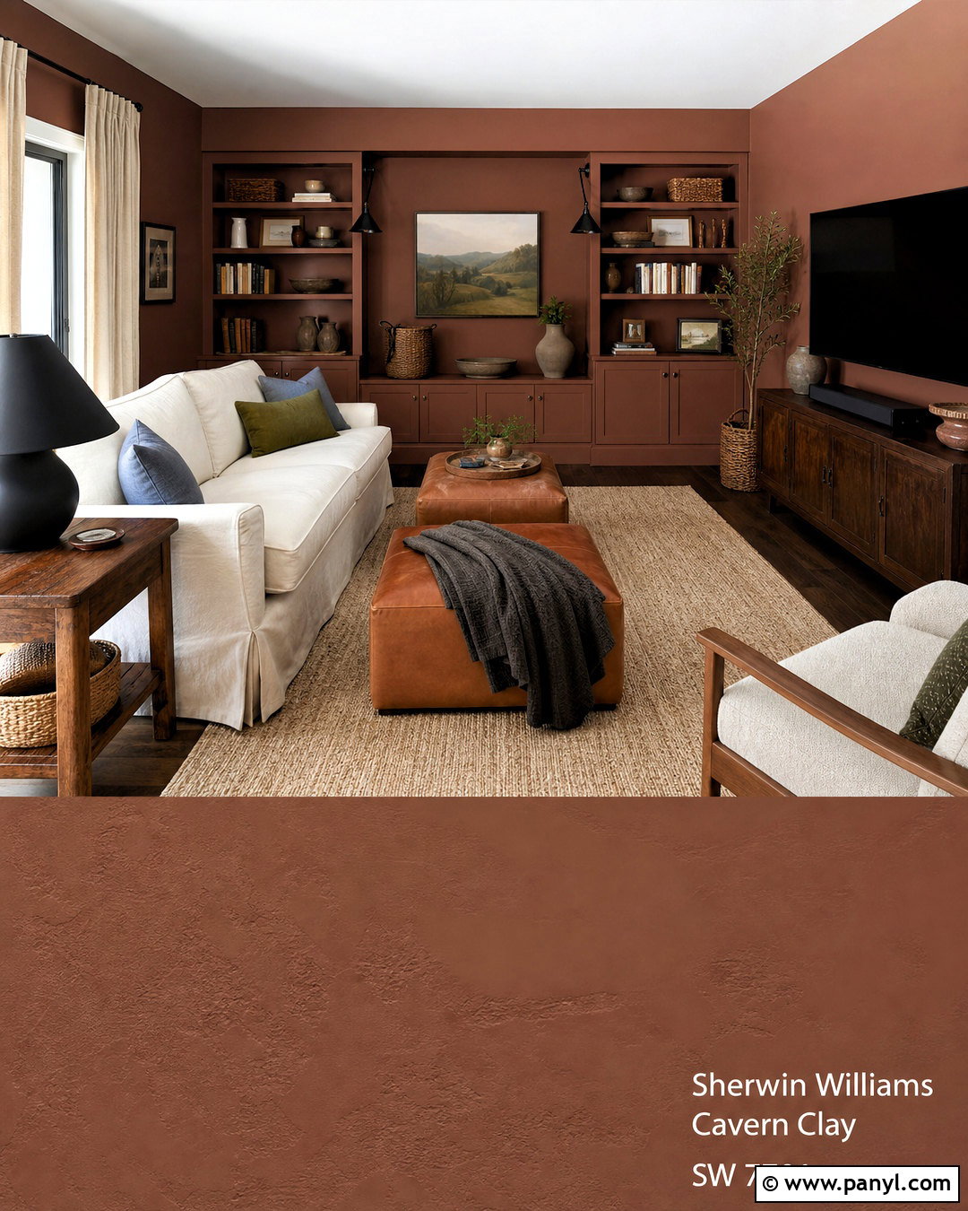 Burnt Terracotta Paint - 20 dark room paint colors