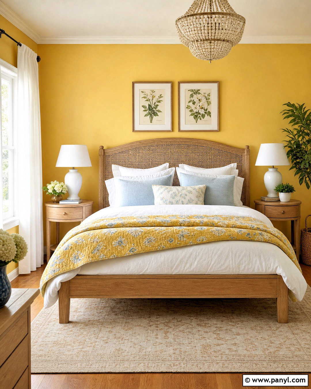 Butter Yellow Accent Wall Bedroom - 20 yellow accent wall bedroom ideas