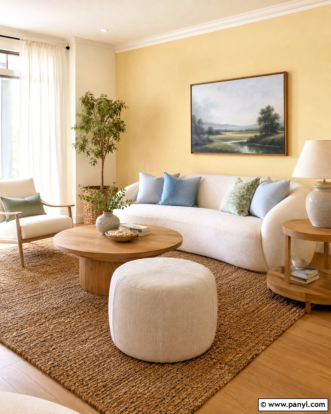 20 Cozy Living Room With Yellow Accent Wall Ideas for a Sunny Home