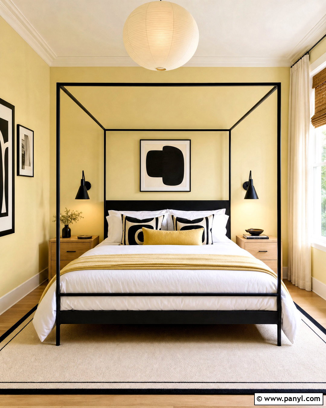 Butter Yellow And Black Bedroom - 20 butter yellow bedroom ideas