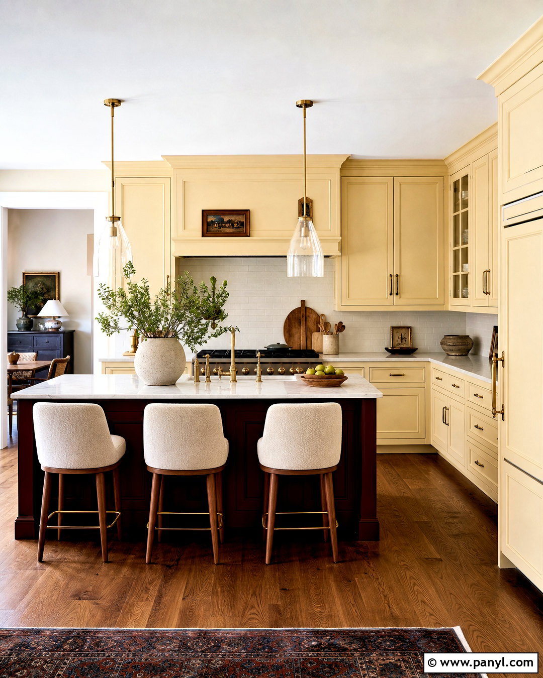 Butter Yellow And Burgundy Kitchen - 20 butter yellow kitchen ideas