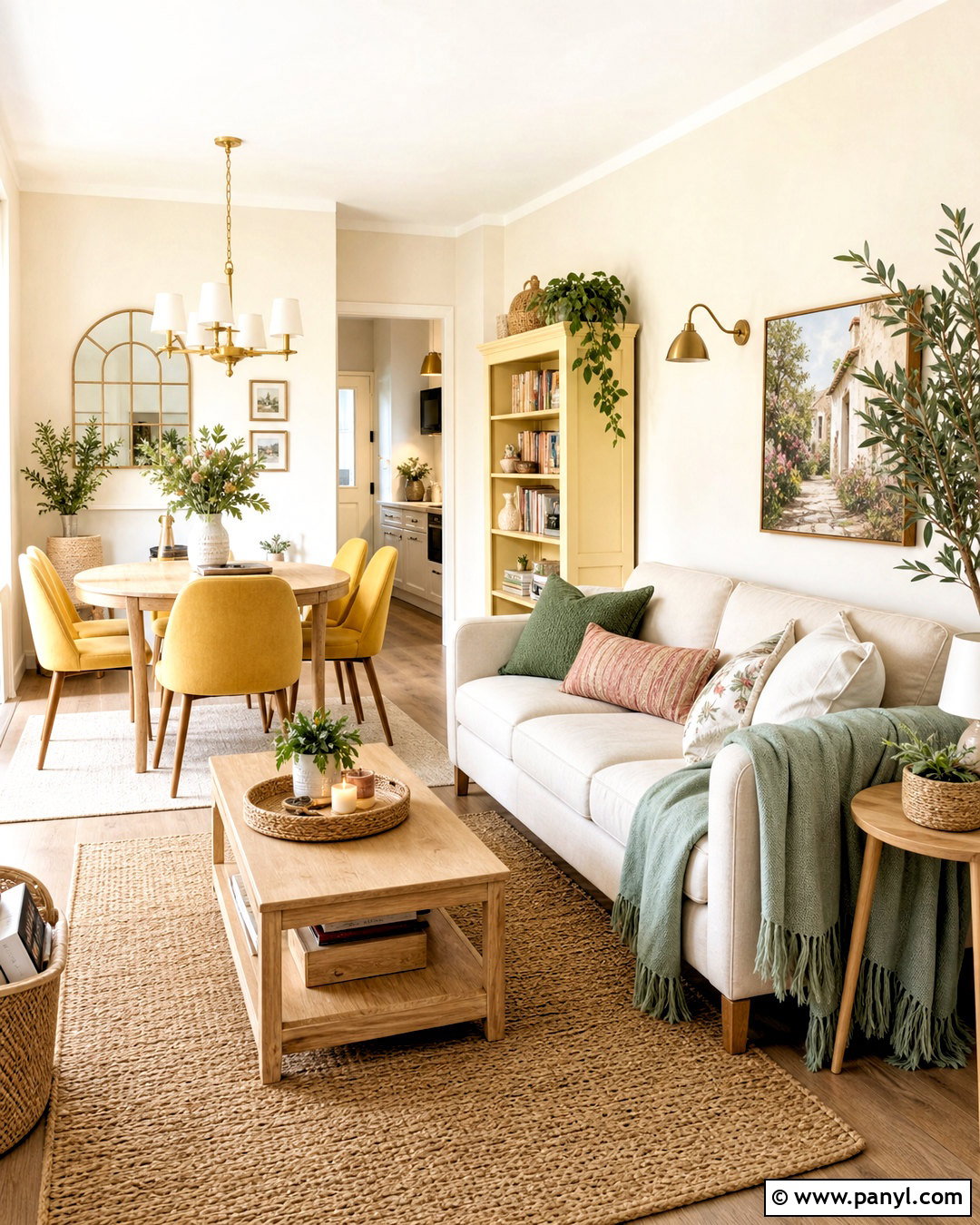 Butter Yellow And Cream Apartment Color Palette - 20 apartment color palette ideas