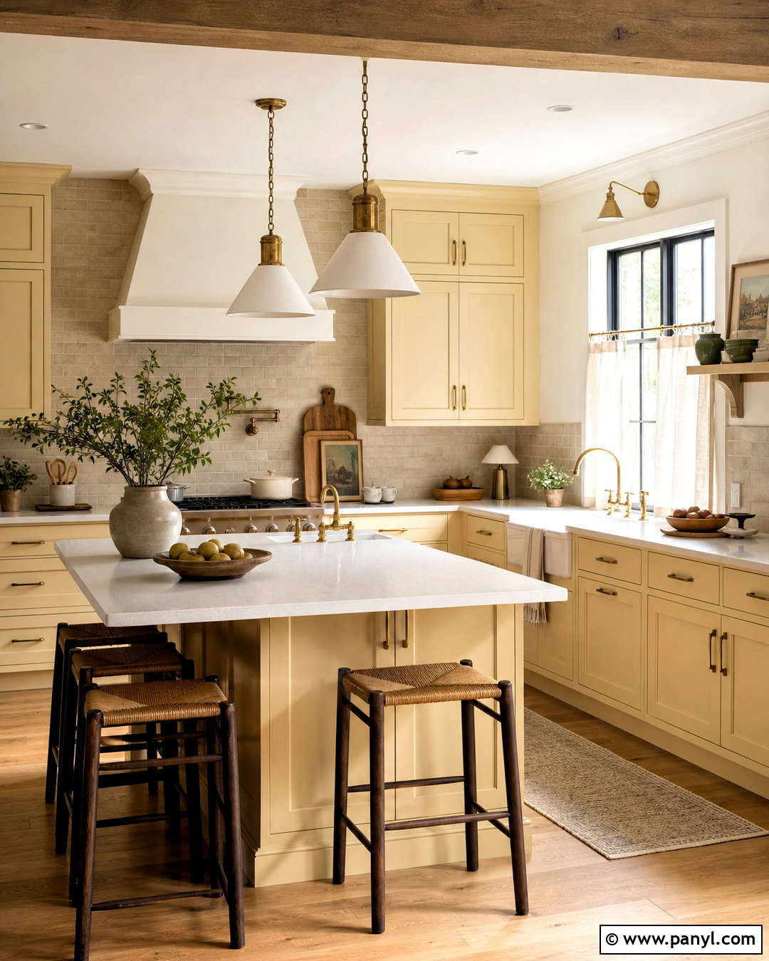 Butter Yellow And Cream Kitchen - 20 kitchen colour schemes