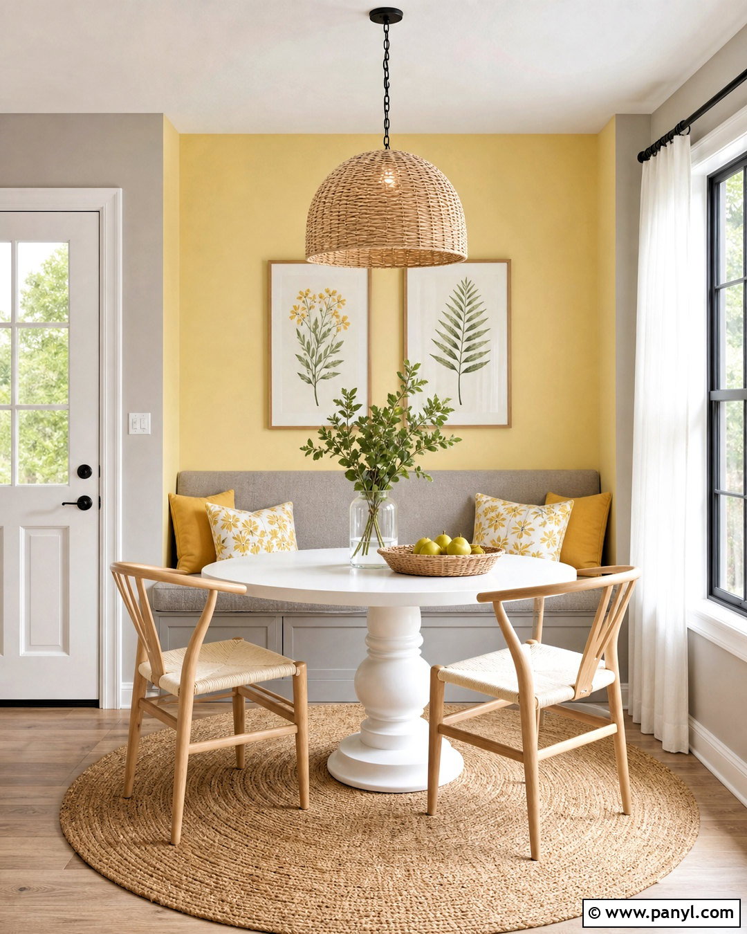 Butter Yellow And Light Gray Walls - 20 best colour combinations for walls