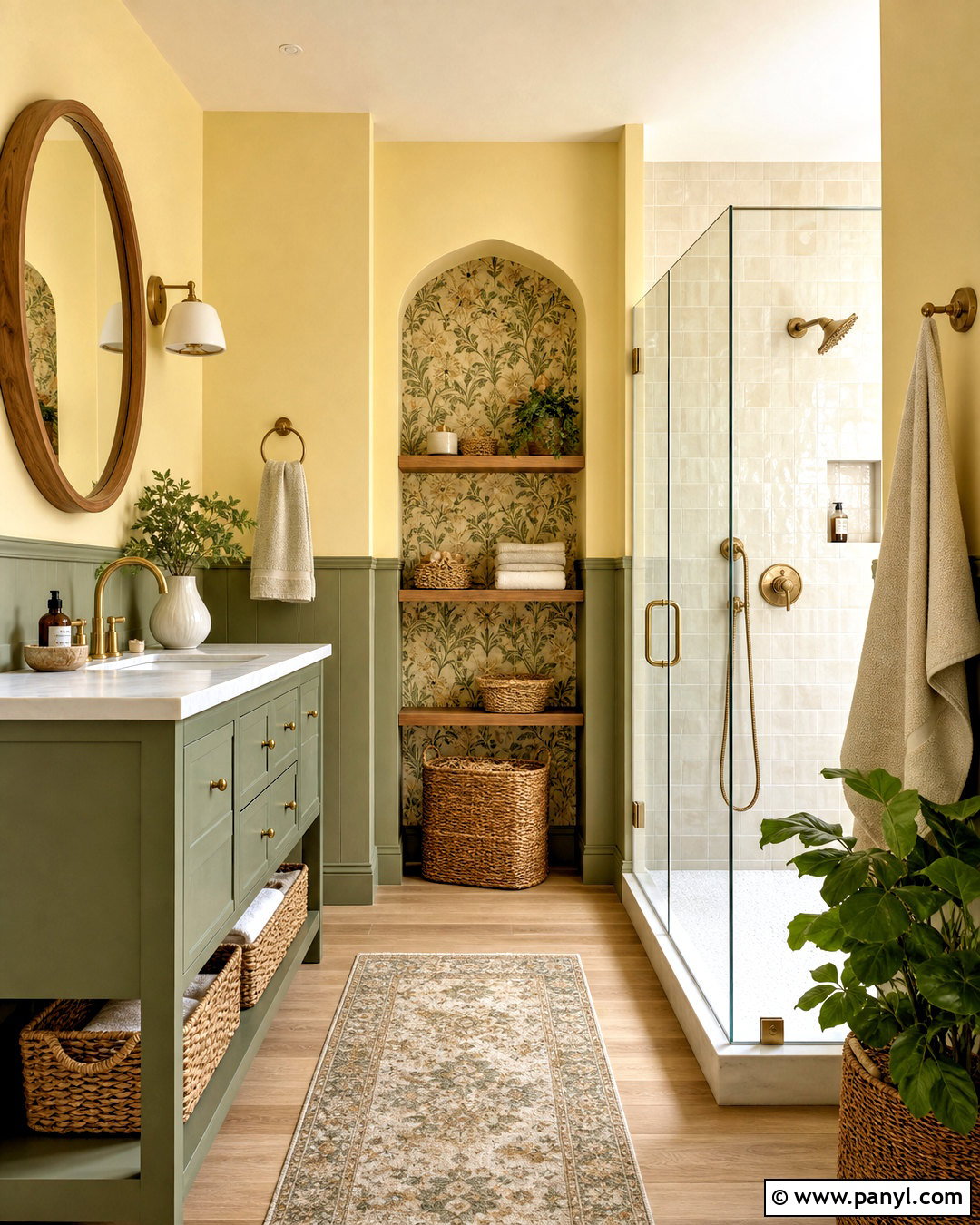 Butter Yellow And Sage Green Bathroom - 20 butter yellow bathroom ideas