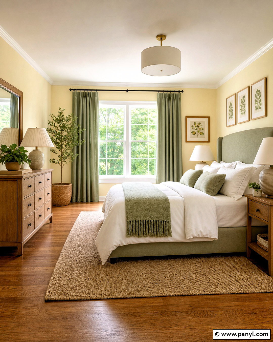 Butter Yellow And Sage Green Bedroom - 20 butter yellow bedroom ideas