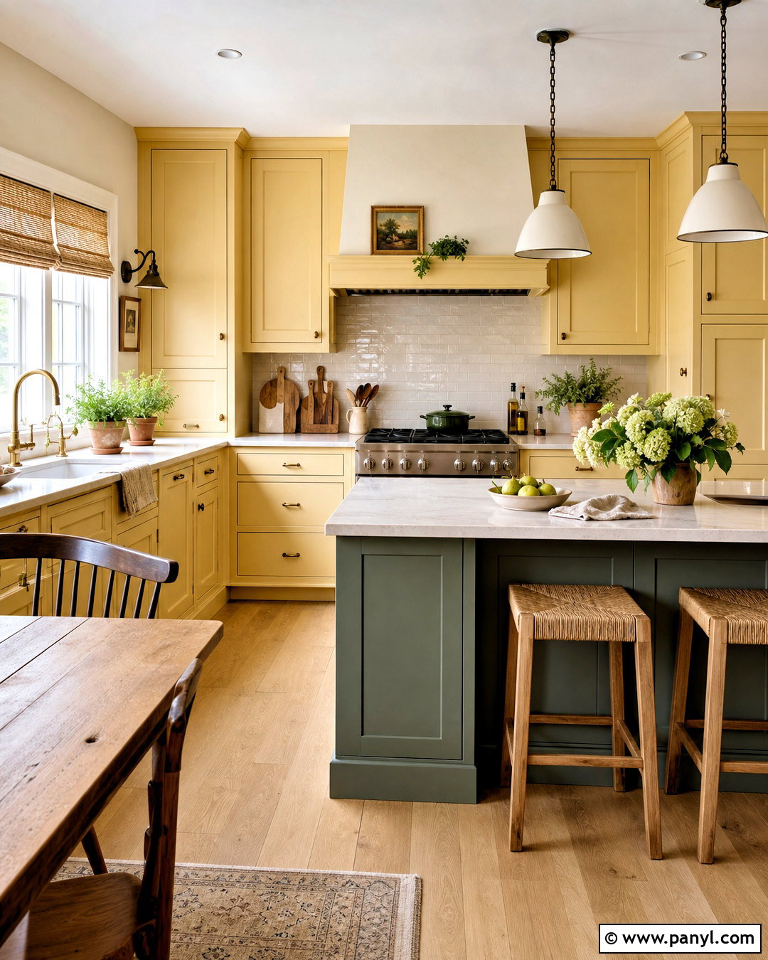 Butter Yellow And Sage Green Kitchen - 20 butter yellow kitchen ideas
