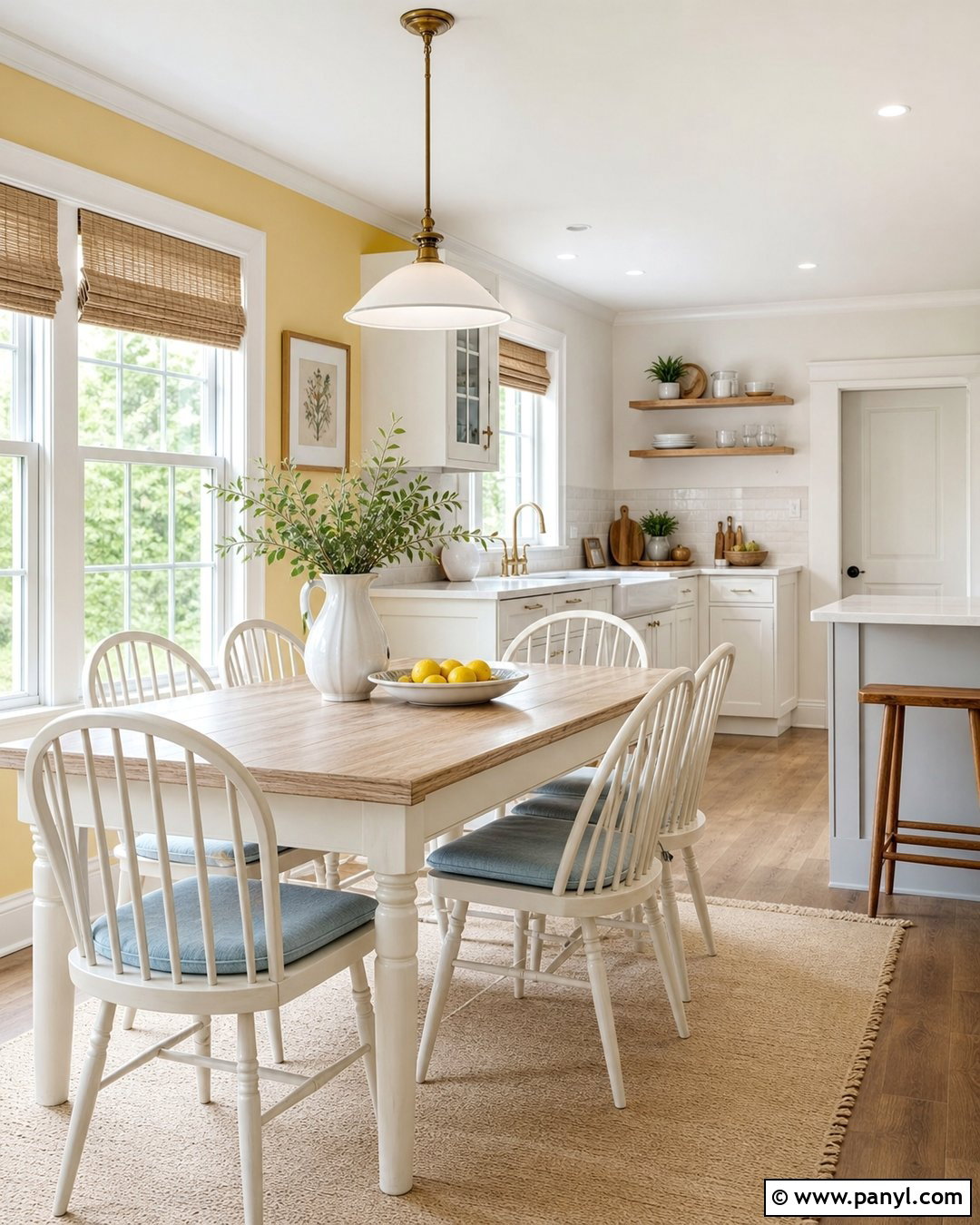 Butter Yellow And Soft White Walls - 25 Wall Paint Color Combination Ideas