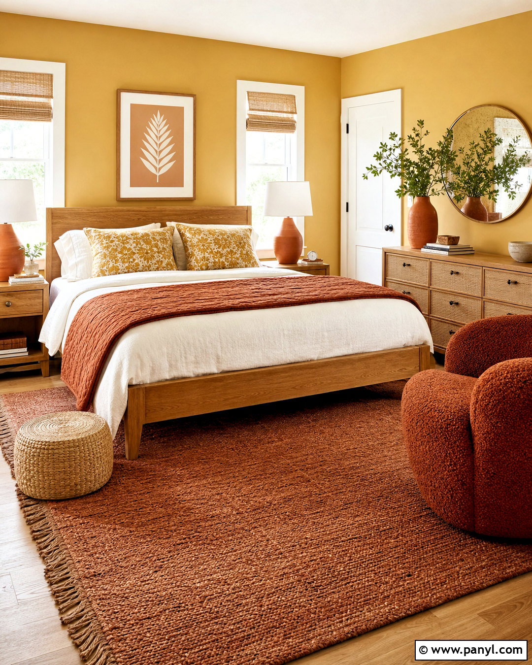 Butter Yellow And Terracotta Bedroom - 20 butter yellow bedroom ideas
