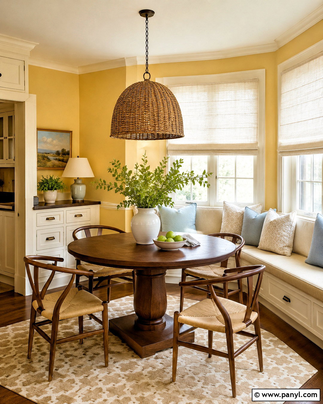 Butter Yellow And Walnut Brown Color Combination - 20 color combination for home ideas