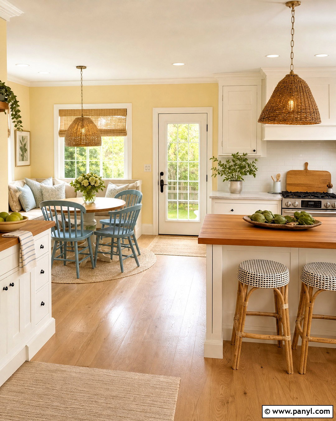 Butter Yellow And Warm White Interior Paint Scheme - 20 interior paint colors schemes