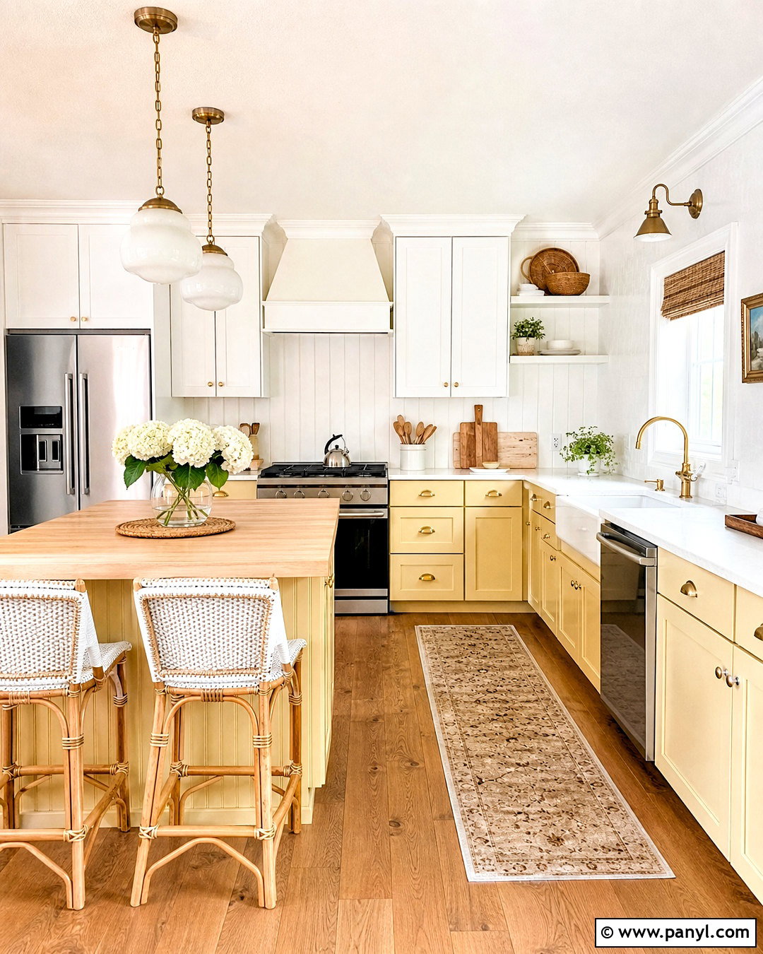 Butter Yellow And White Kitchen Color Scheme - 20 kitchen ideas color schemes