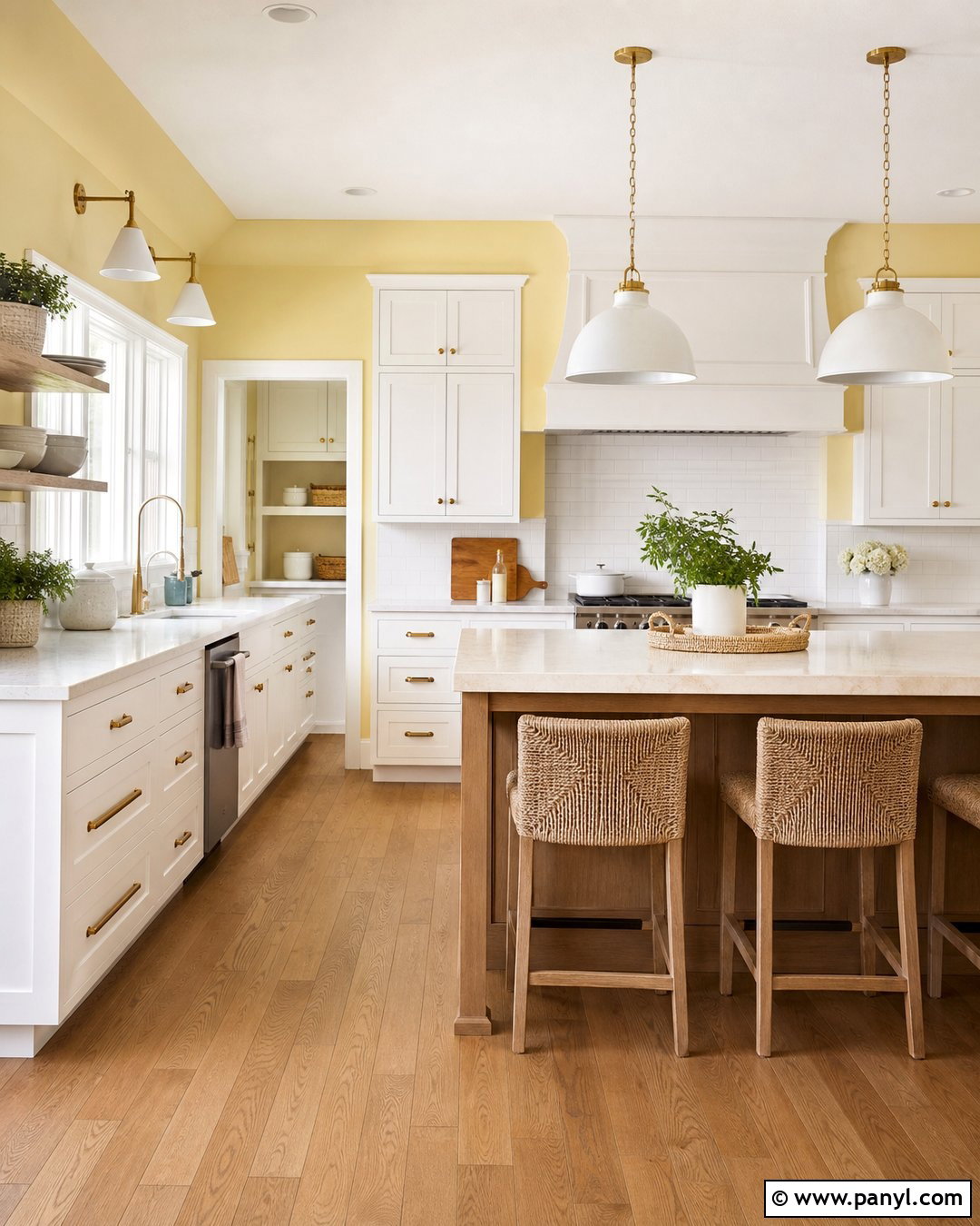 Butter Yellow And White Wall Color Combination - 25 Color Combination For Wall Ideas