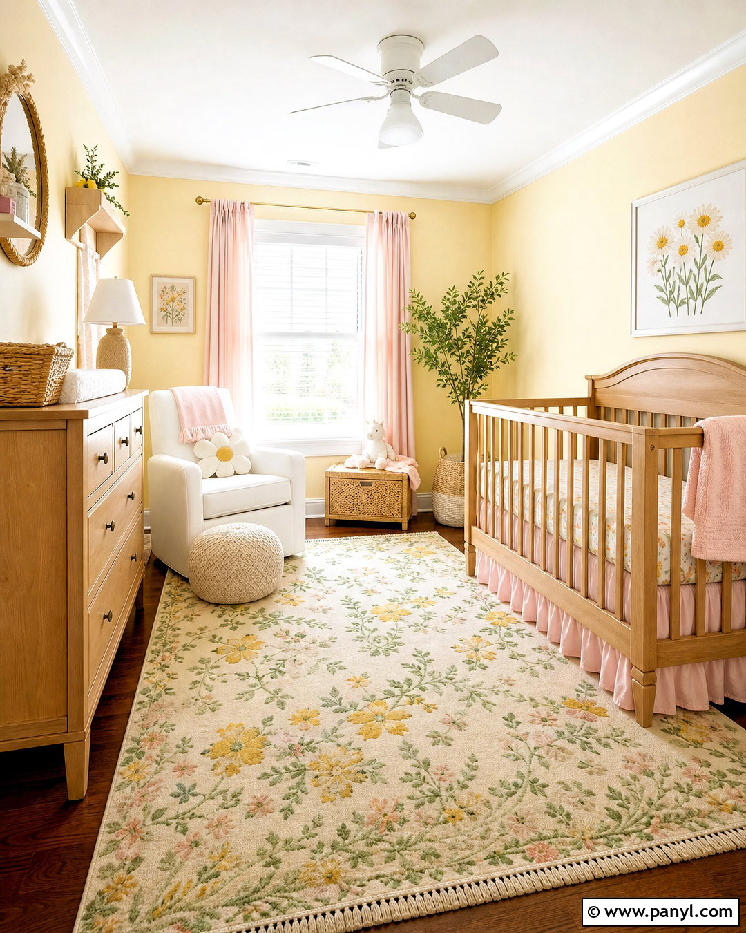 Butter Yellow Baby Girl Room - 20 baby girl room paint ideas