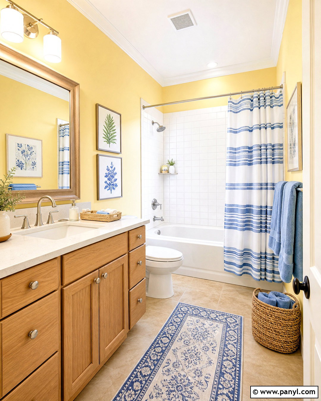 Butter Yellow Bathroom - 20 bathroom colour ideas