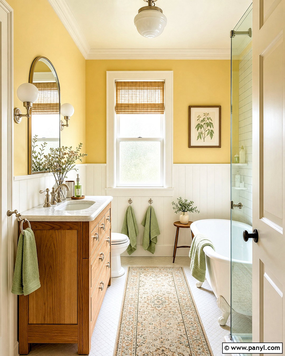 Butter Yellow Bathroom Paint - 20 bathroom paint inspiration ideas