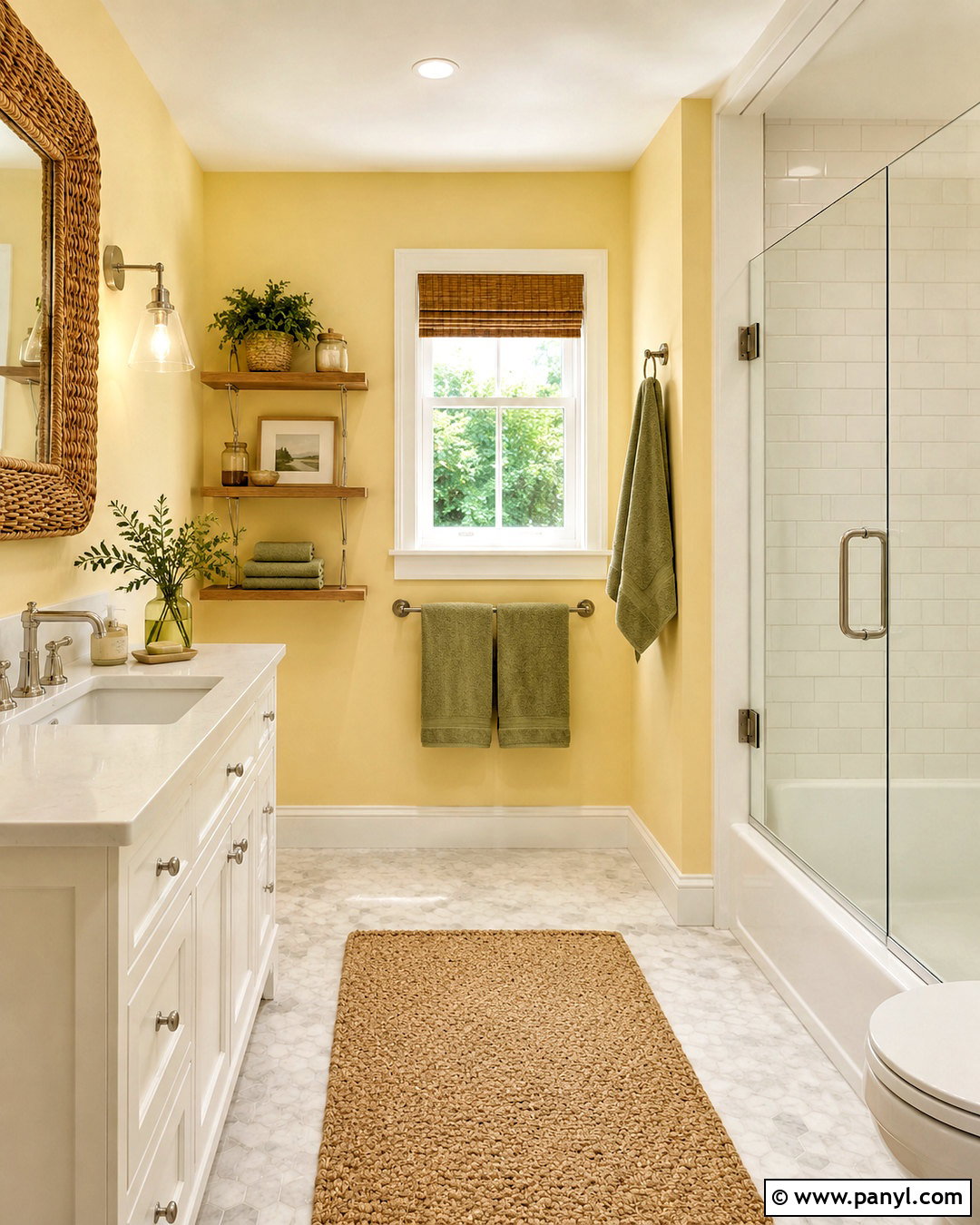 Butter Yellow Bathroom Walls - 40 bathroom wall color ideas