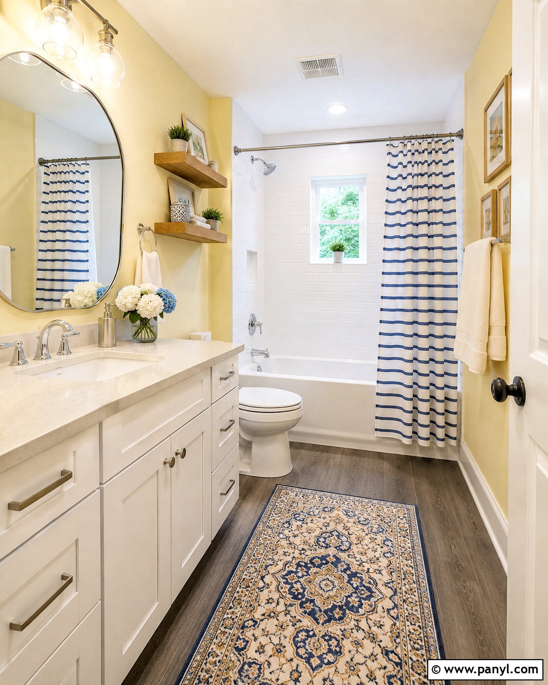 Butter Yellow Bathroom Walls - 20 paint colors for bathroom walls