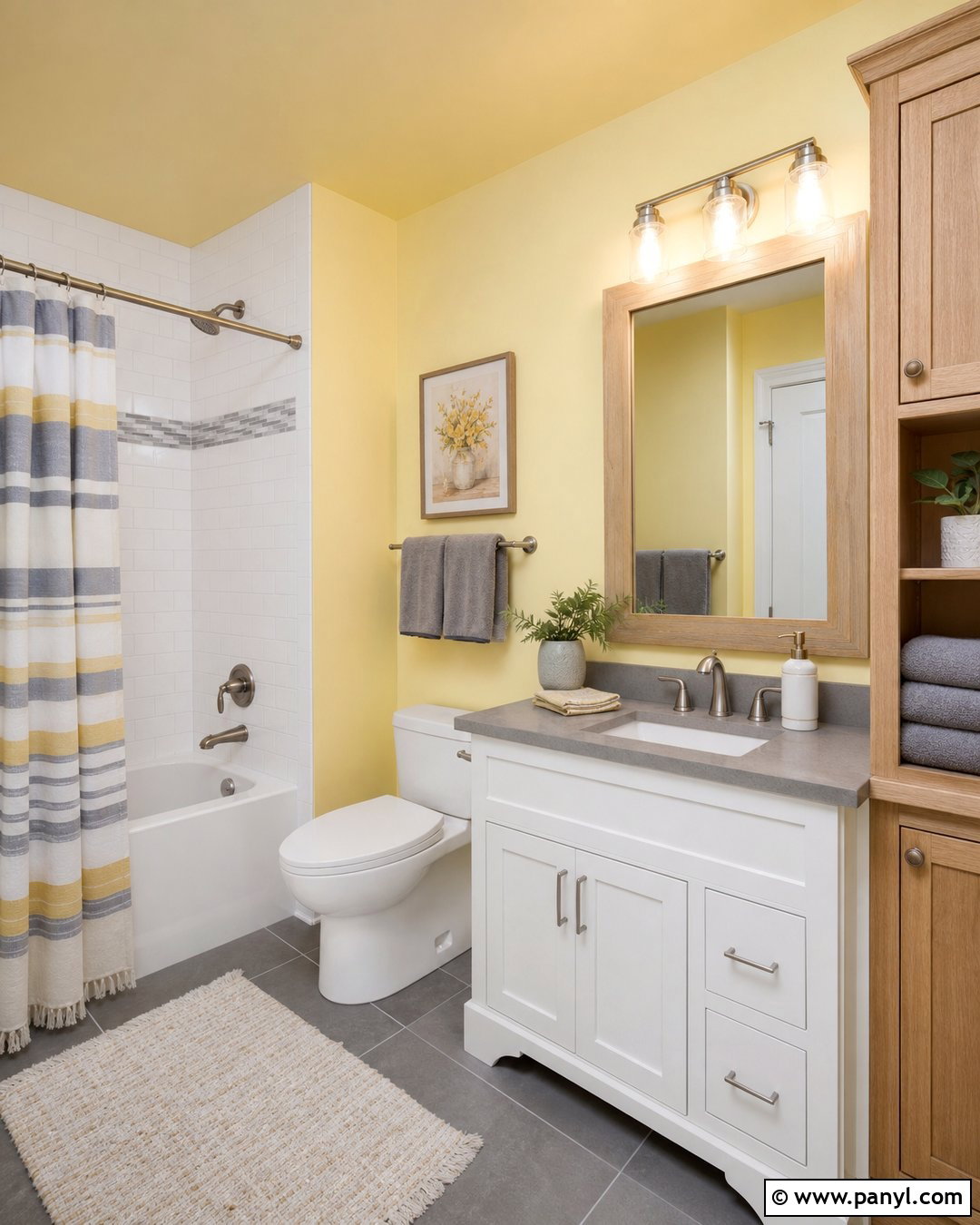 20 Bathroom Wall Color With Gray Floor Ideas for a Polished Look