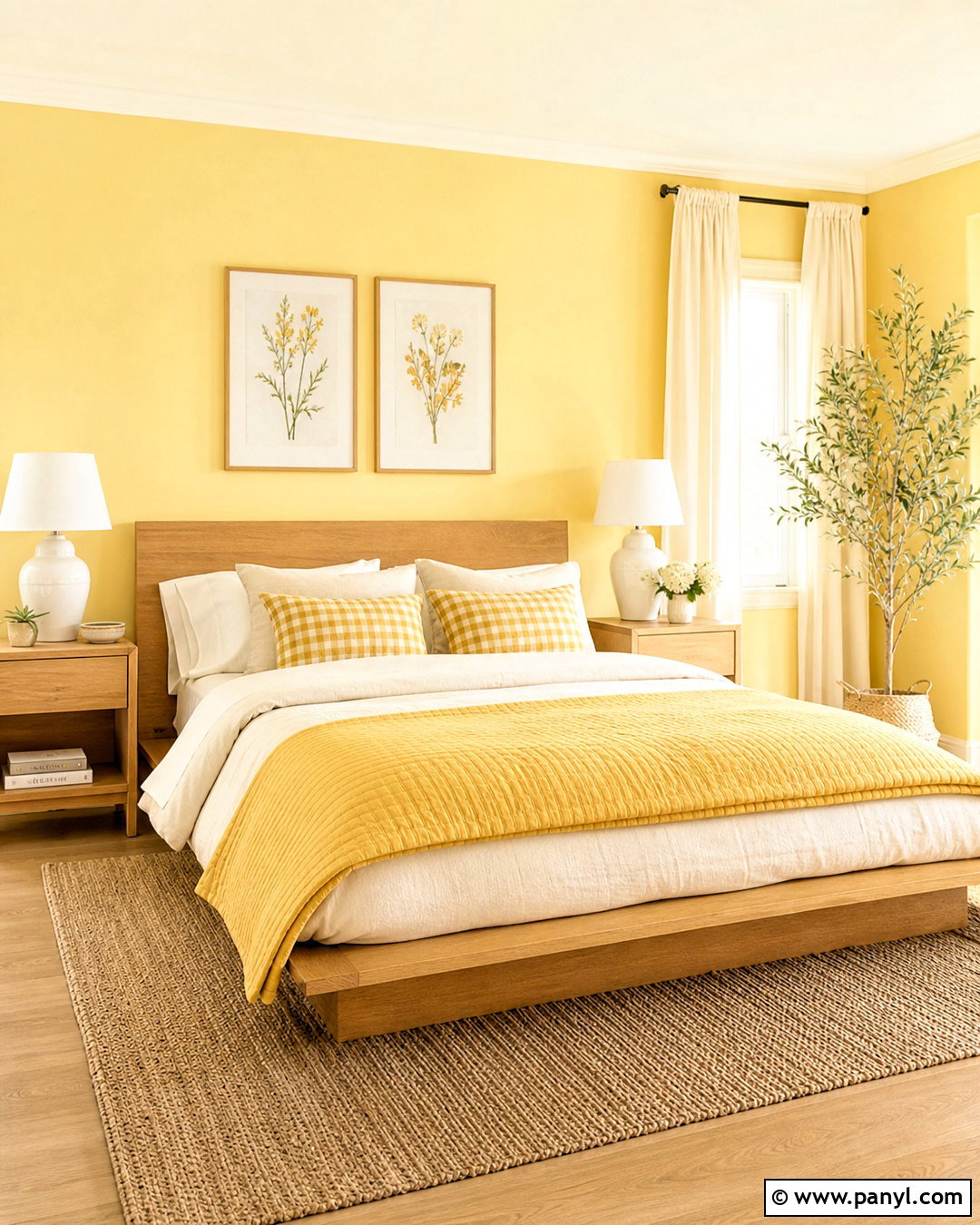 Butter Yellow Bedroom - 20 yellow room aesthetic ideas