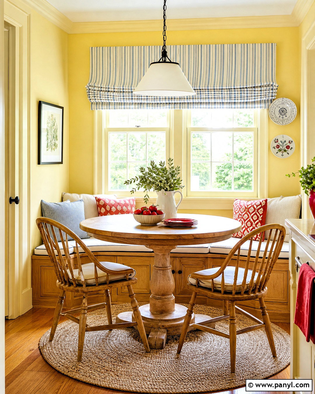 Butter Yellow Breakfast Nook Paint - 20 interior paint ideas
