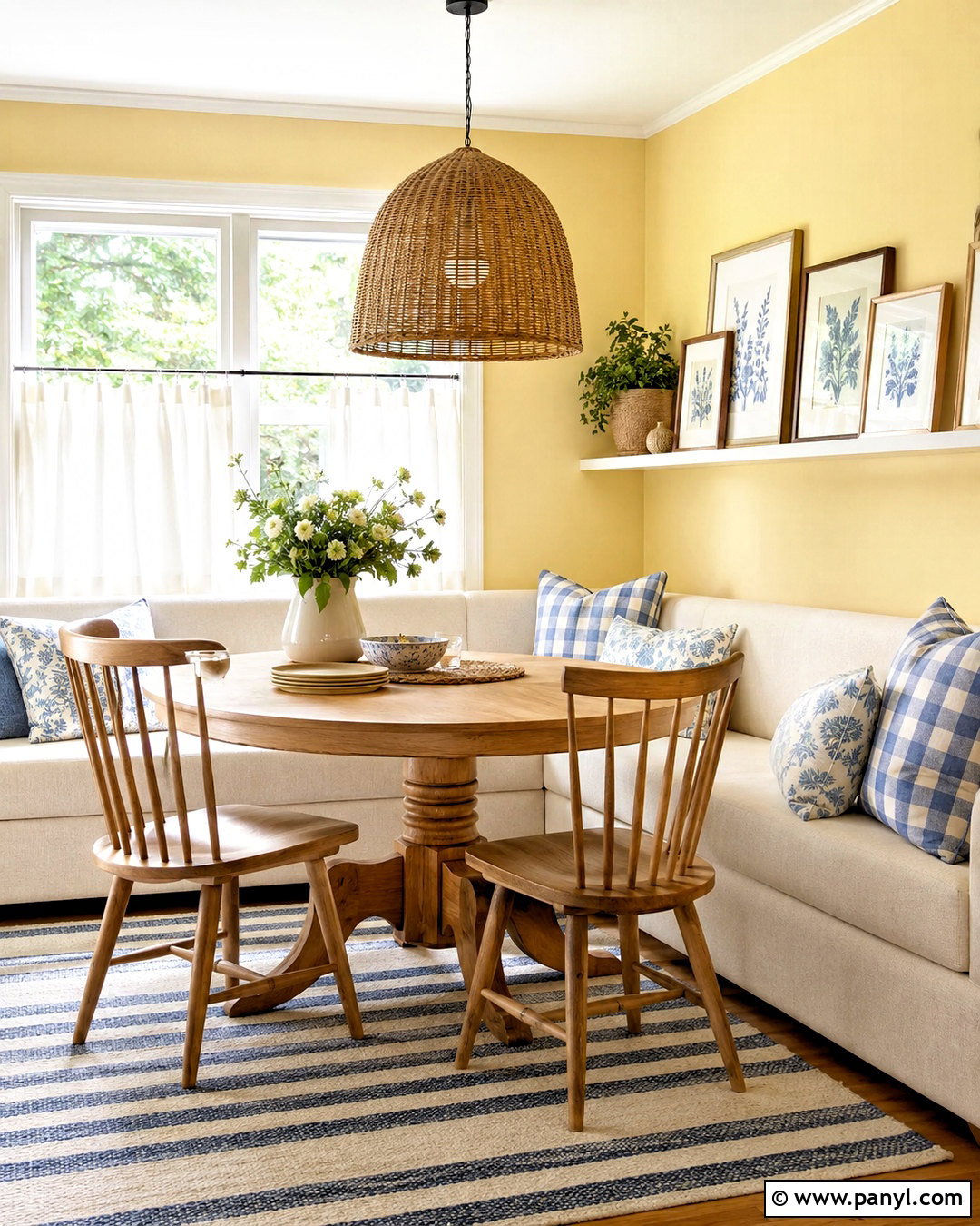 Butter Yellow Breakfast Nook Walls - 40 butter yellow walls