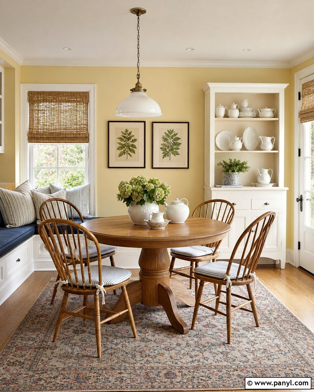 Butter Yellow Breakfast Room Walls - 25 Room Wall Paint Colors