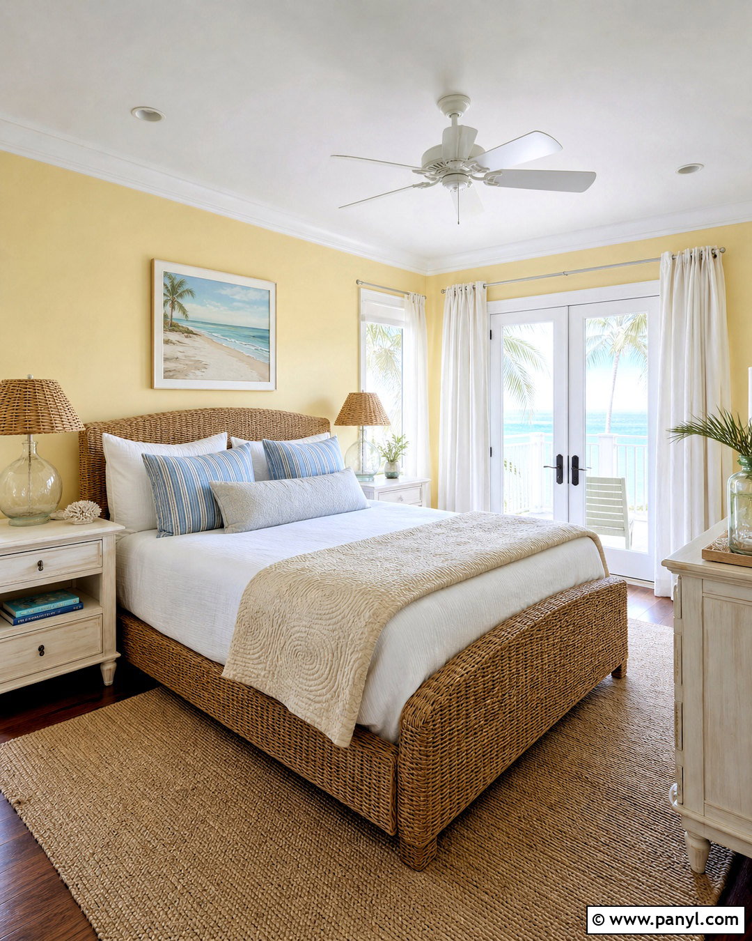 Butter Yellow Coastal Bedroom - 20 butter yellow bedroom ideas