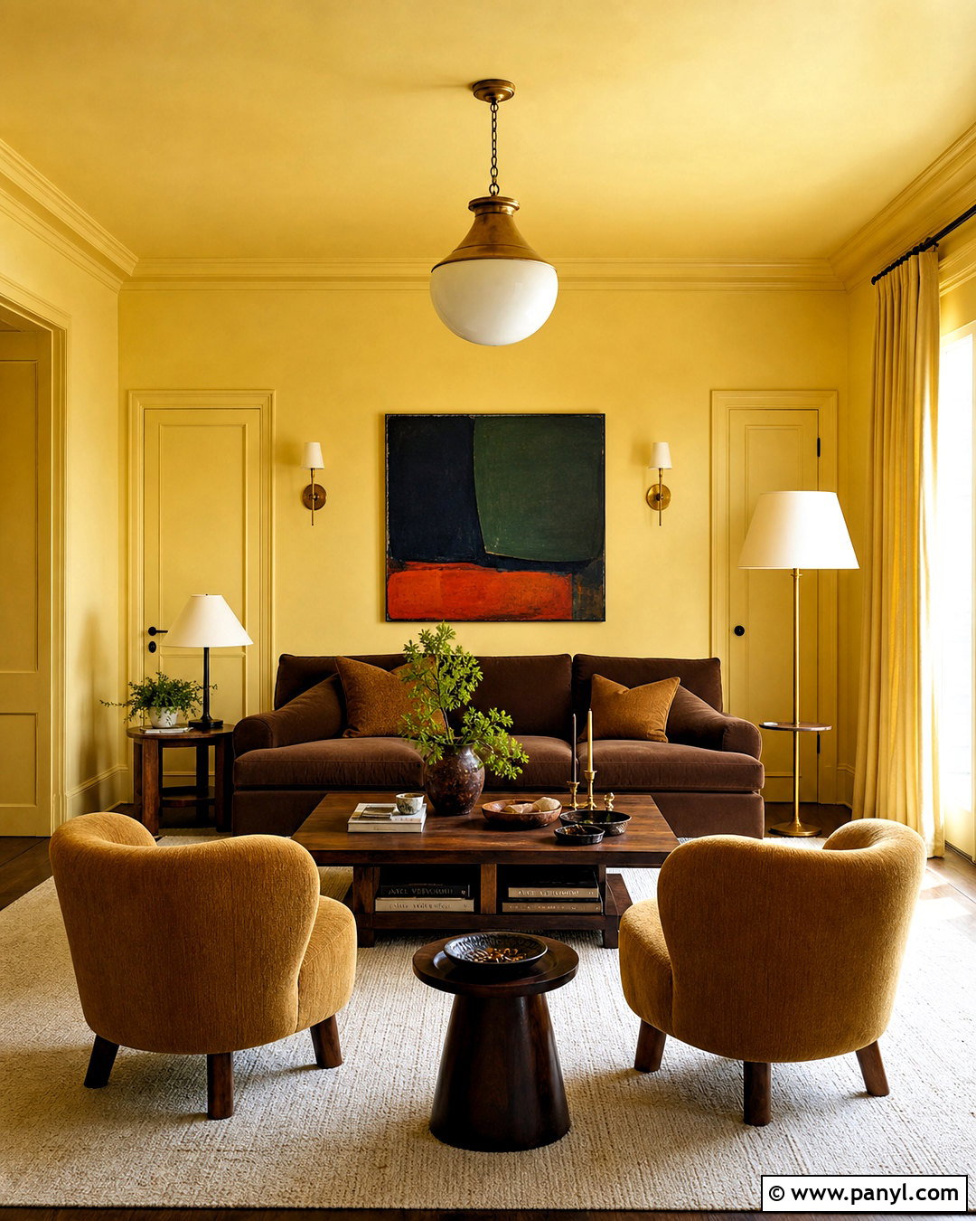 Butter Yellow Color Drenched Room - 20 butter yellow interior ideas