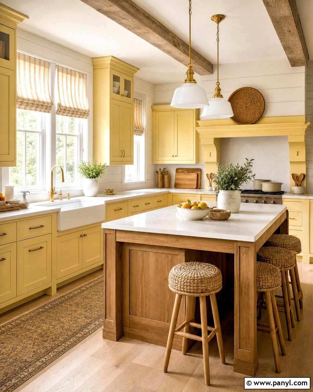 Butter Yellow Country Kitchen - 20 yellow country kitchens