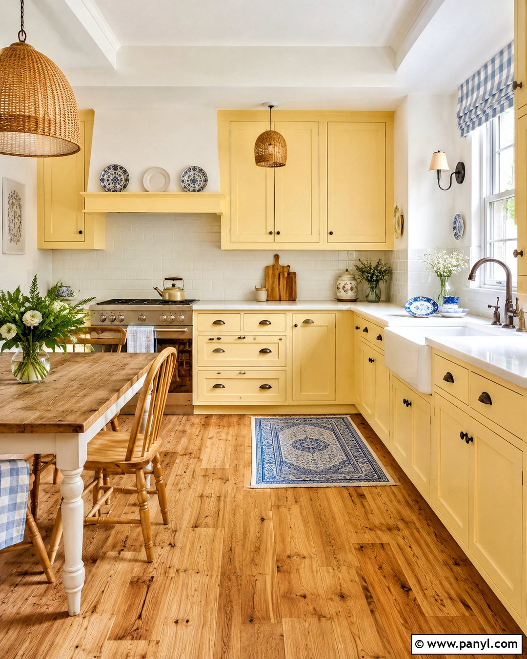 Butter Yellow Country Kitchen - 20 country kitchen colors