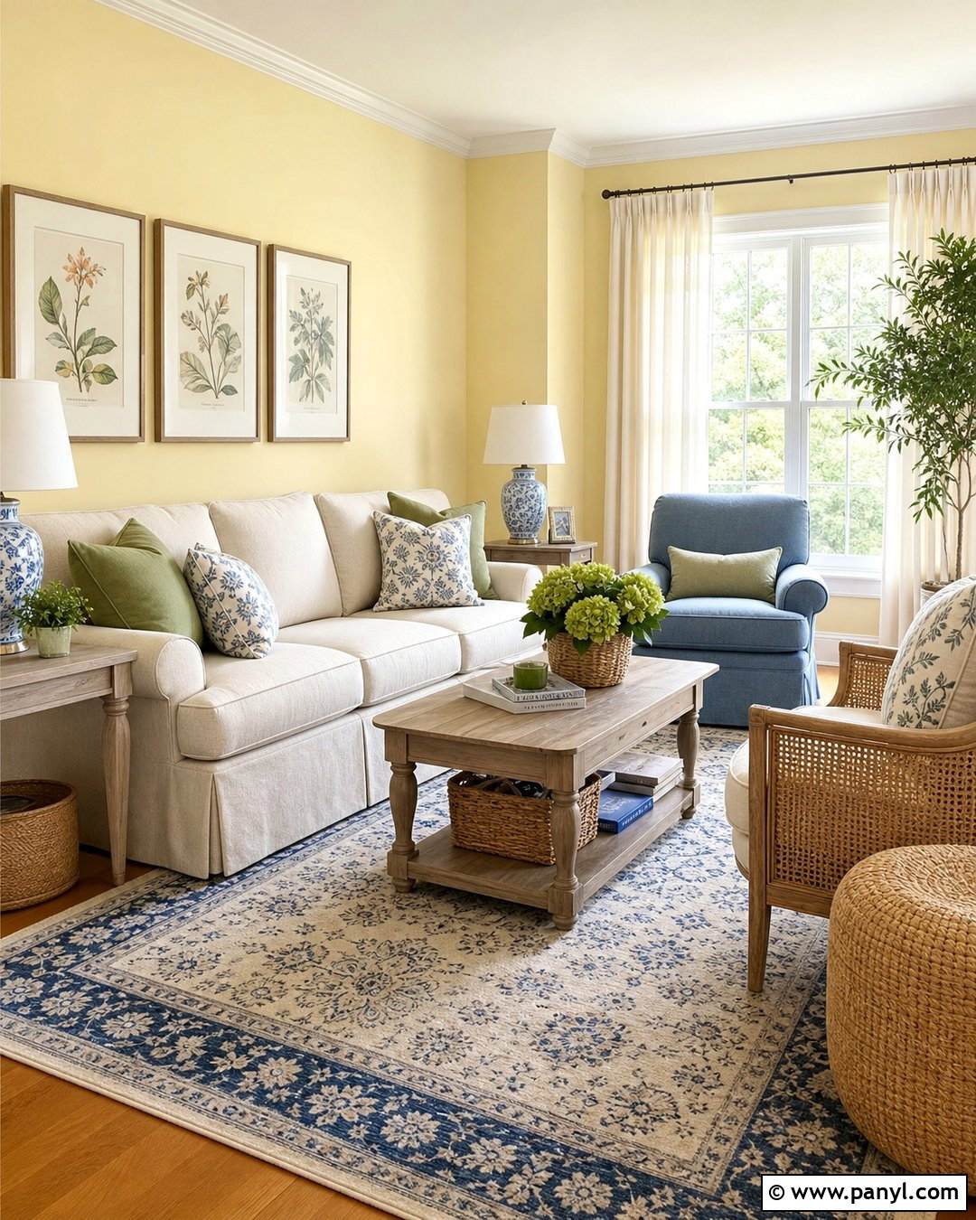 Butter Yellow Drawing Room Walls - 30 drawing room wall color ideas