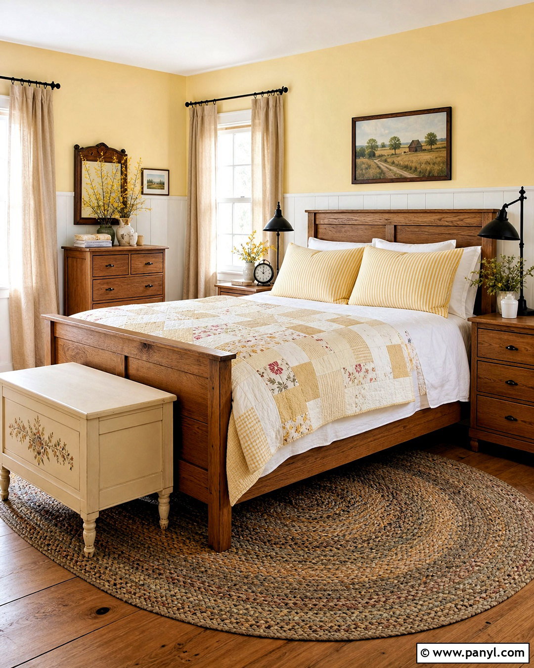 Butter Yellow Farmhouse Bedroom - 20 butter yellow bedroom ideas