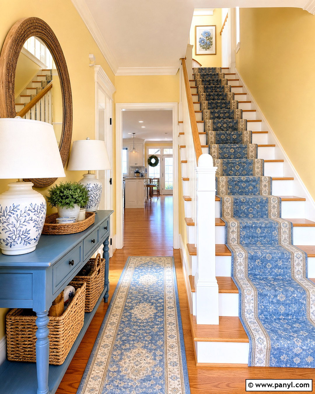 Butter Yellow Hallway - 20 hallway colour schemes