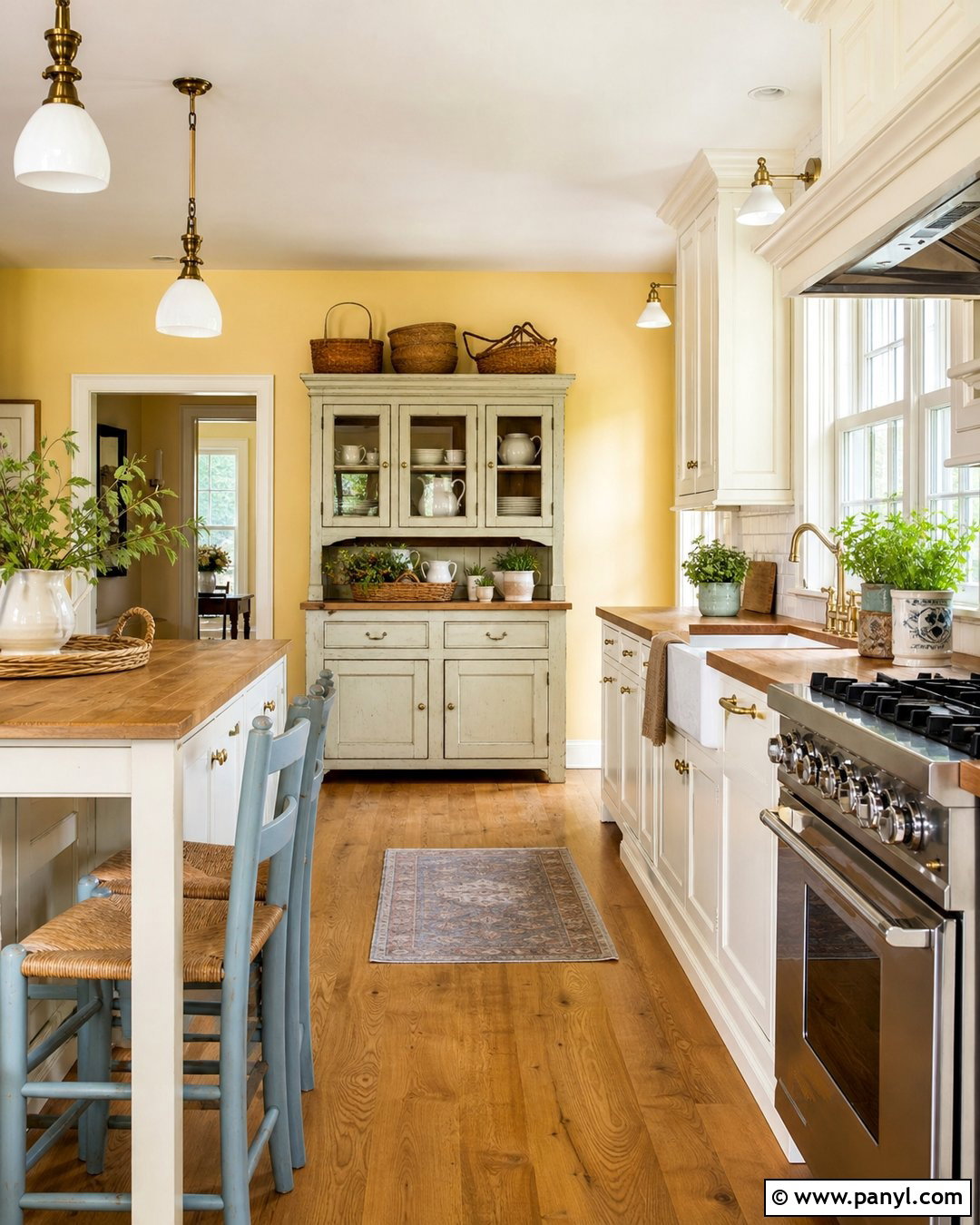 Butter Yellow Kitchen Accent Wall - 30 kitchen accent wall color ideas