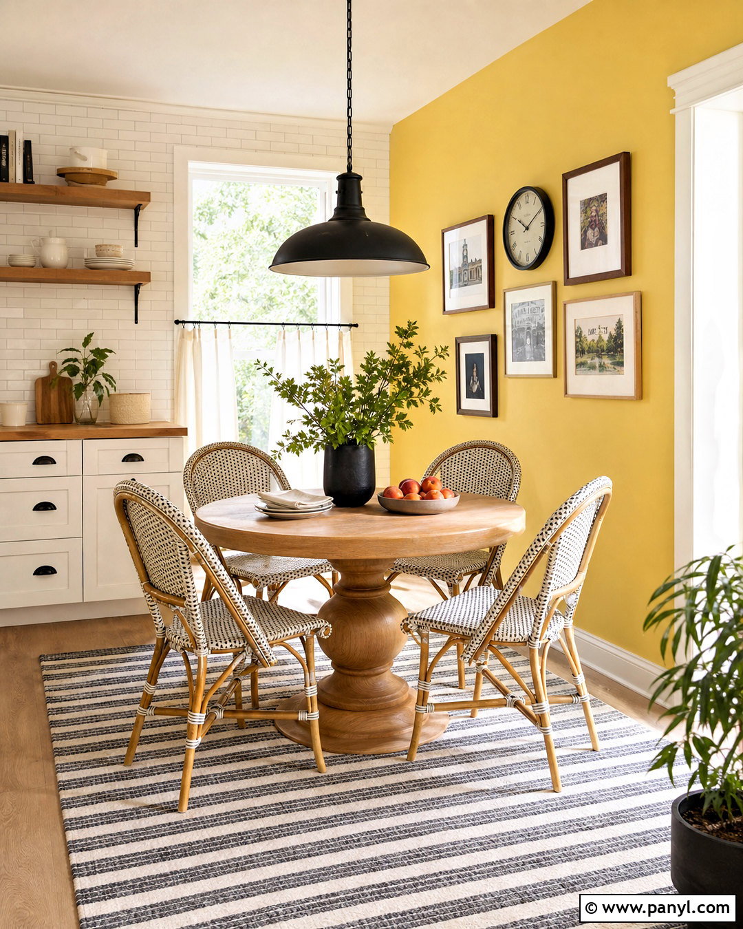 Butter Yellow Kitchen Accent Wall - 20 accent wall light color ideas