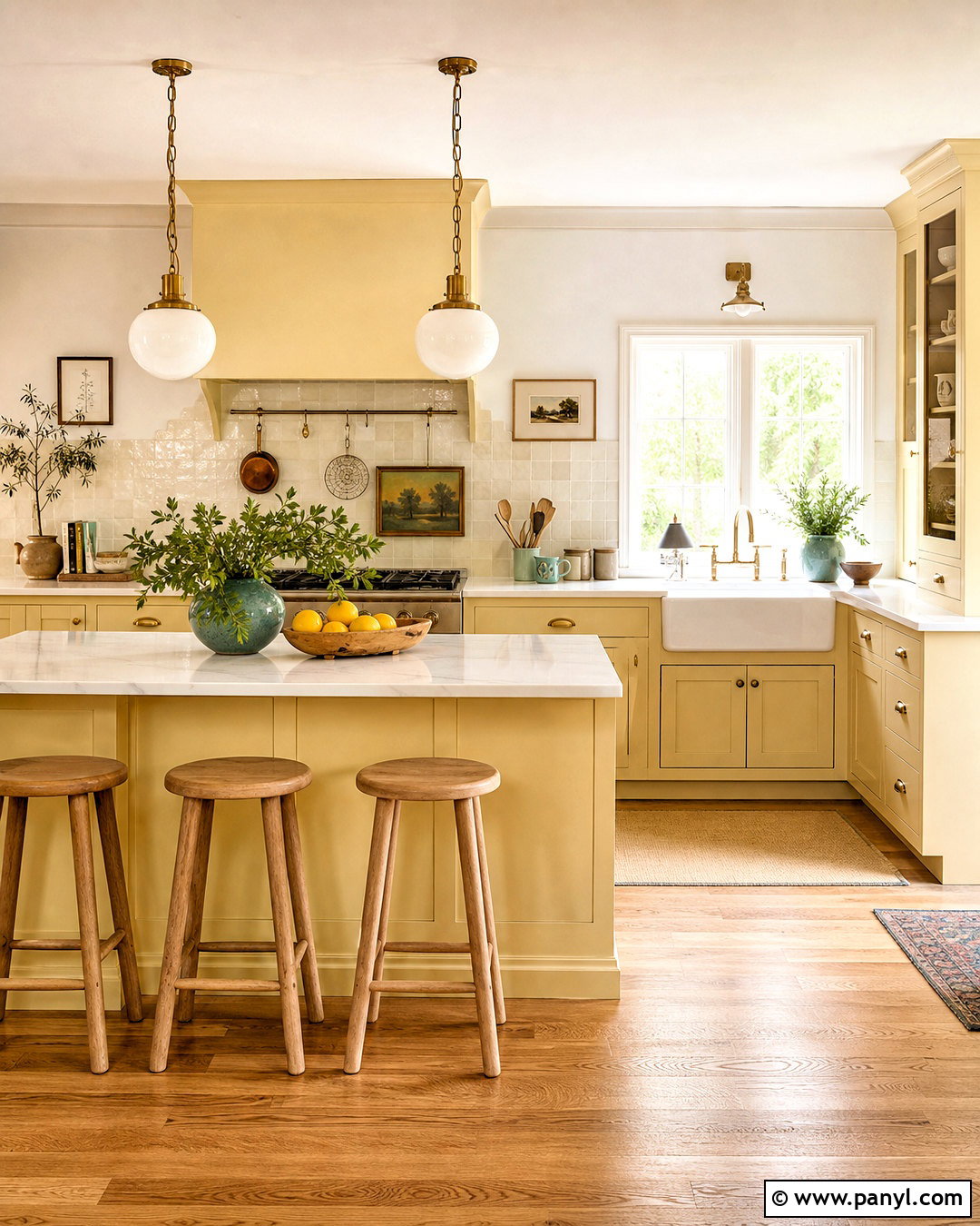 Butter Yellow Kitchen Color Scheme - 20 kitchen room colour ideas