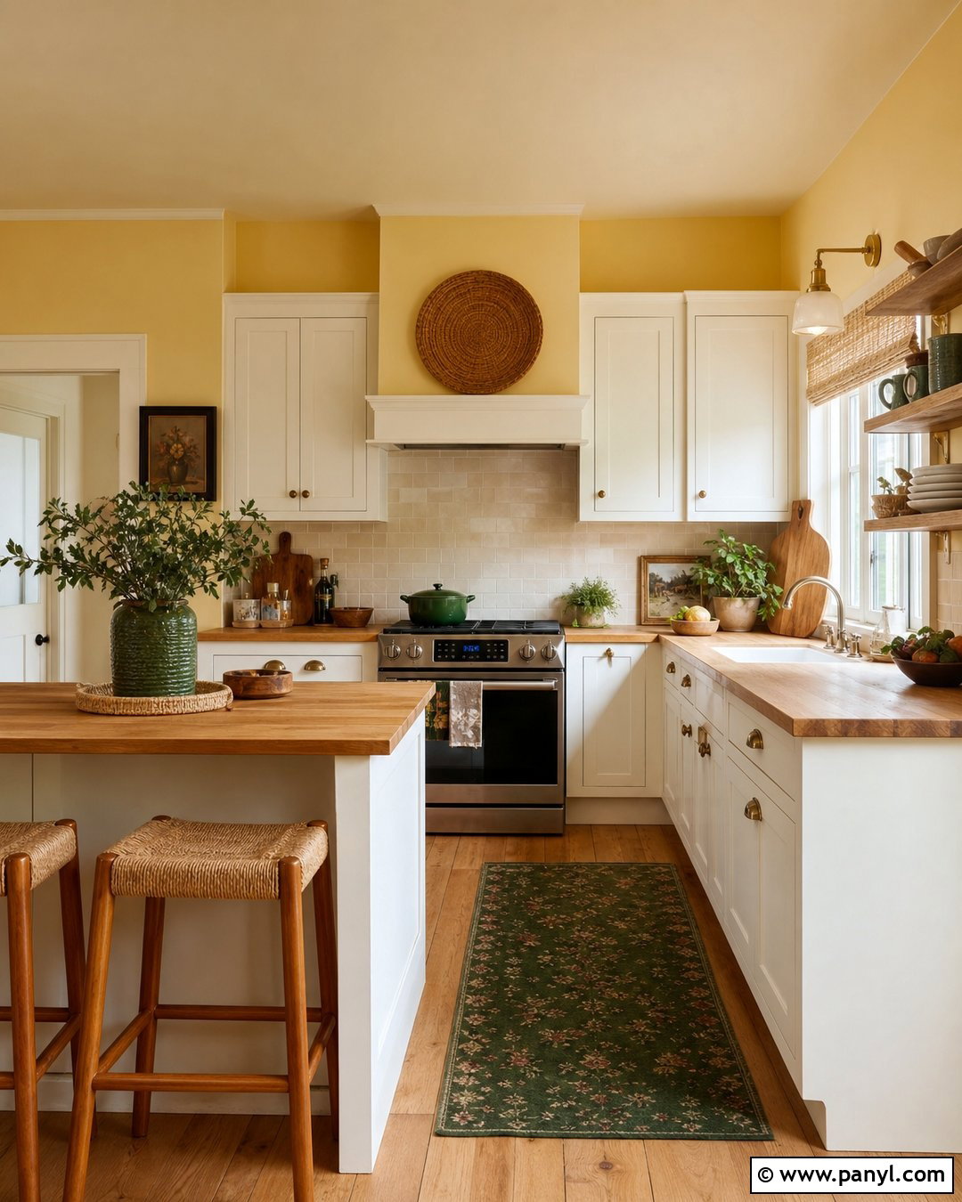 Butter Yellow Kitchen Wall Color - 30 house wall color ideas