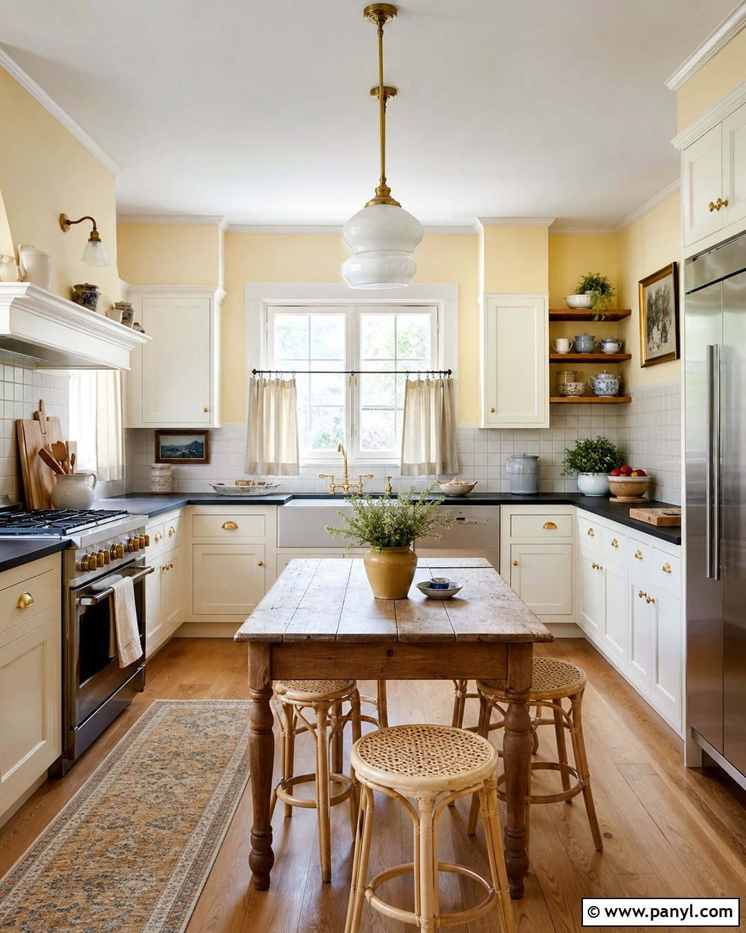 Butter Yellow Kitchen Wall Color - 25 Elegant Wall Colors