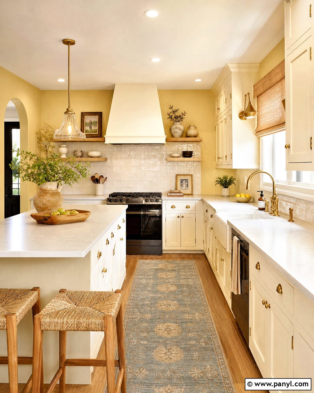 Butter Yellow Kitchen Wall Paint - 20 room wall paint ideas