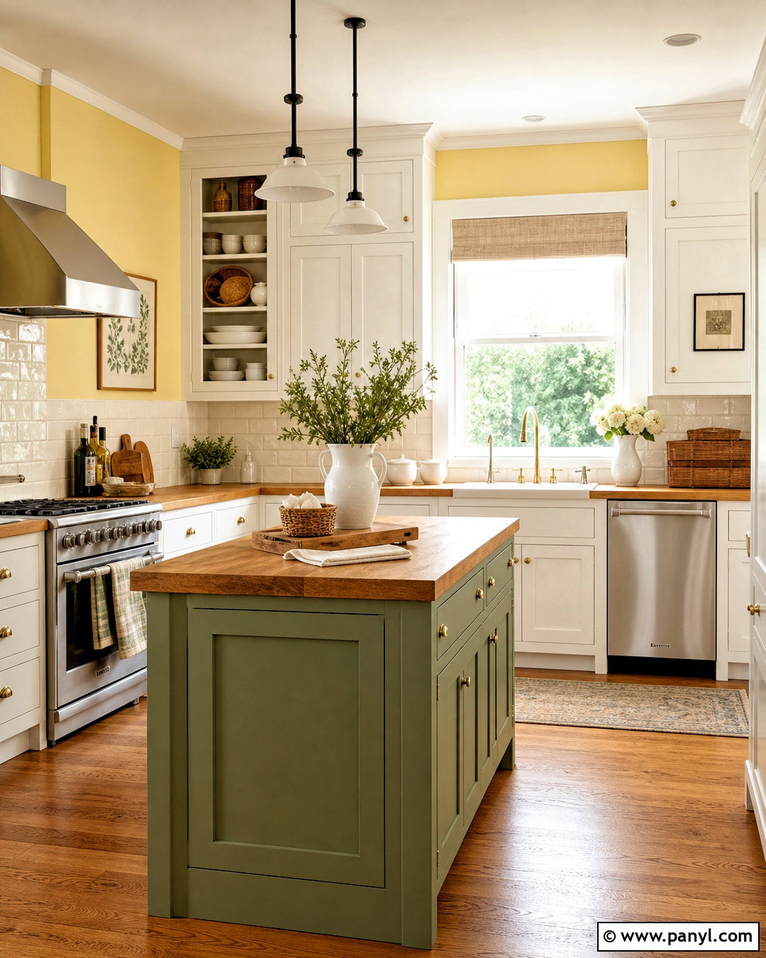 Butter Yellow Kitchen Walls - 20 paint ideas for kitchen walls