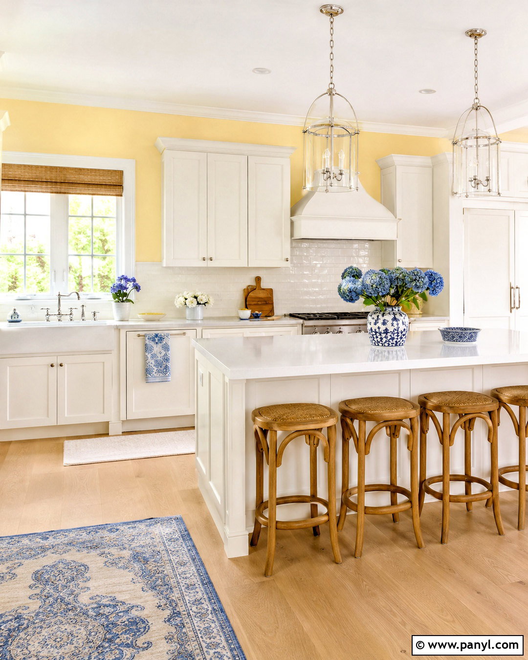 Butter Yellow Kitchen Walls - 35 white kitchen cabinets wall color ideas