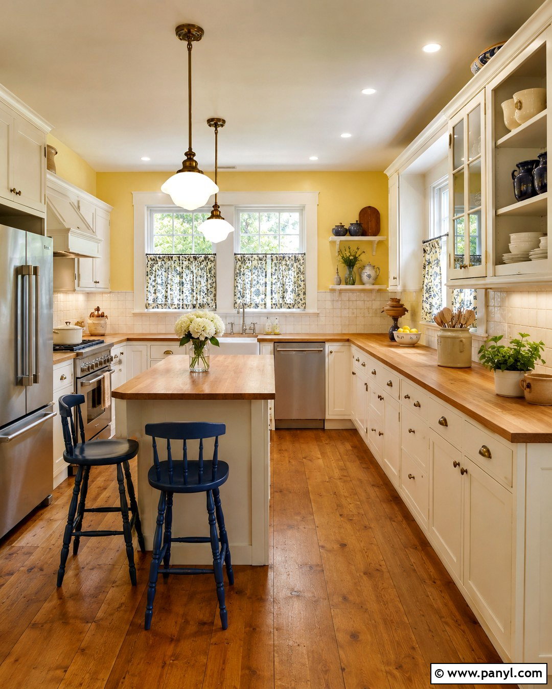 Butter Yellow Kitchen Walls - 20 Bright Kitchen Wall Colors