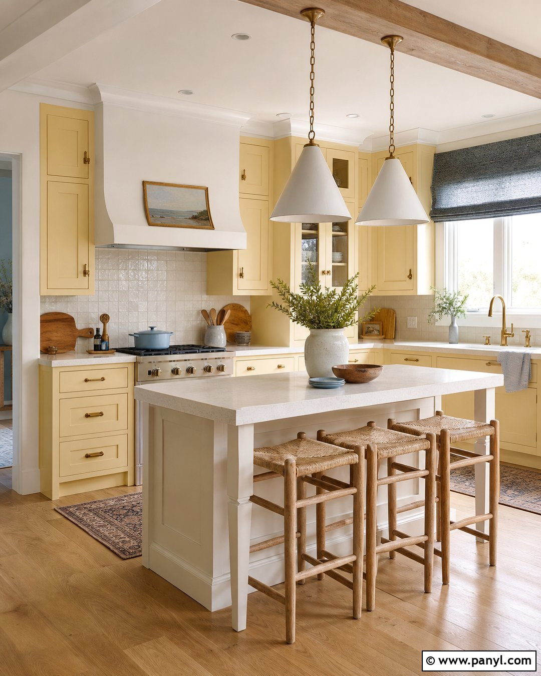 Butter Yellow Kitchen - 20 Current Kitchen Color Trends
