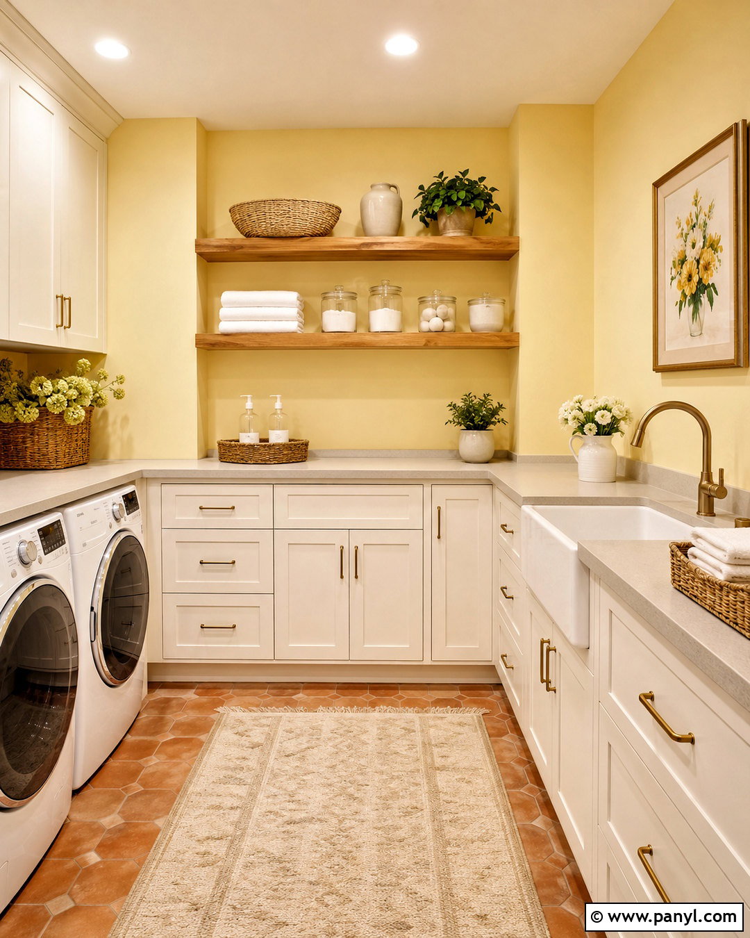 Butter Yellow Laundry Room Walls - 20 Wall Color For Laundry Room Ideas