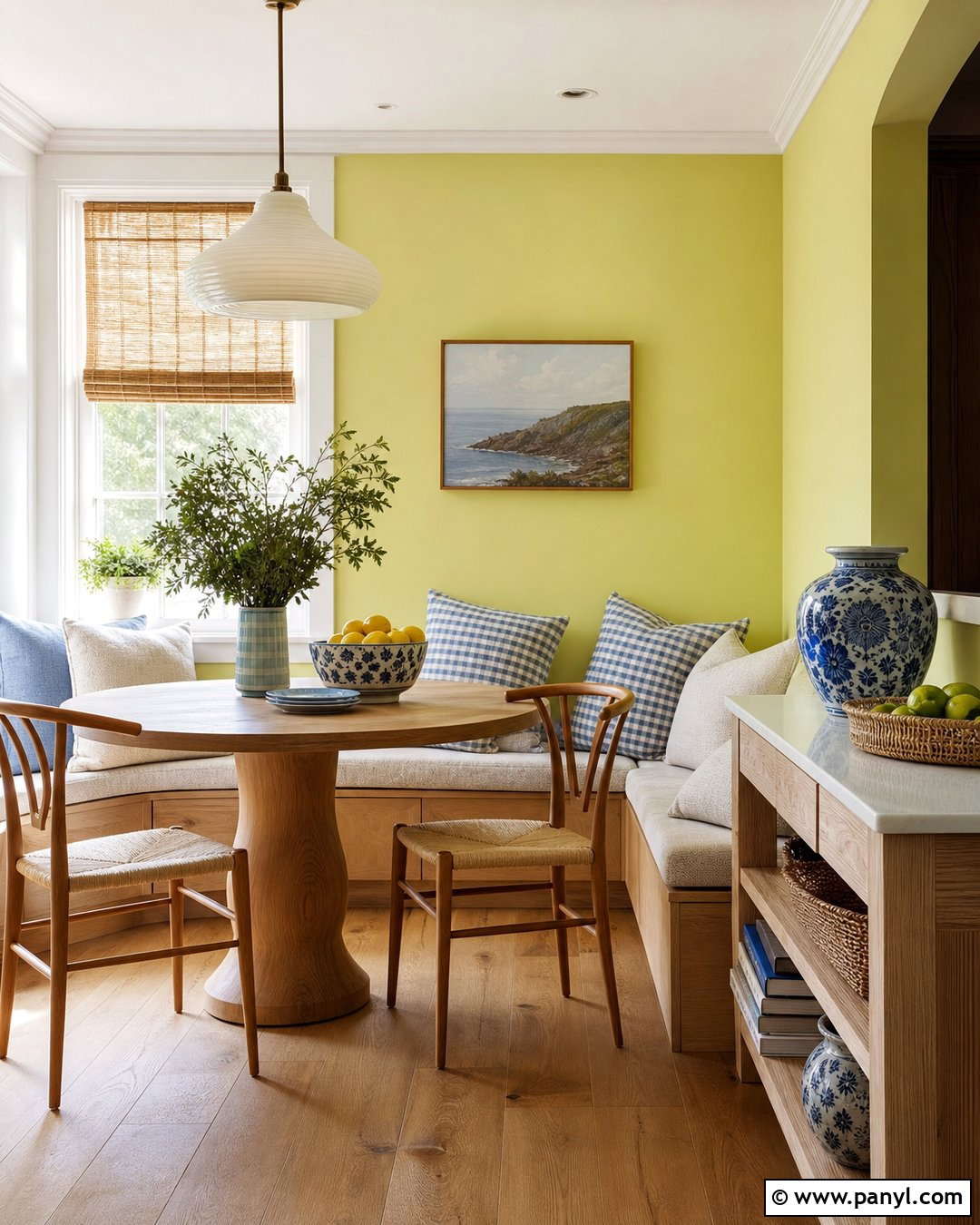 Butter Yellow Lime Paint Breakfast Nook - 20 Lime Paint For Walls