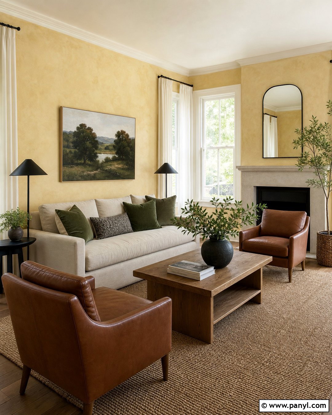 Butter Yellow Limewash Living Room - 25 Yellow Limewash Walls