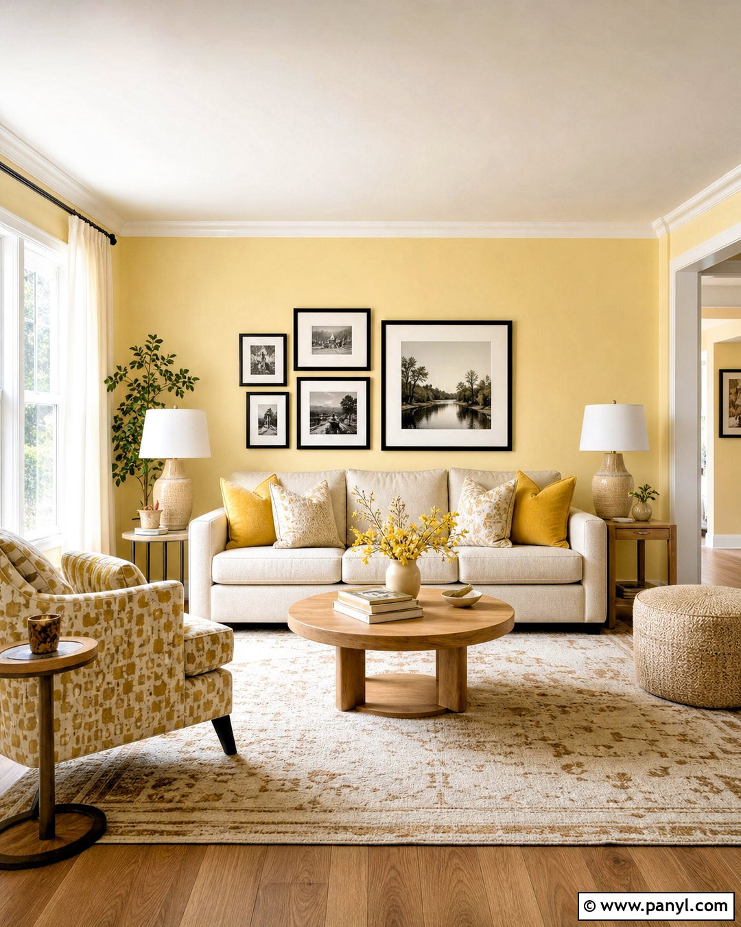 Butter Yellow Living Room - 20 warm yellow living room ideas