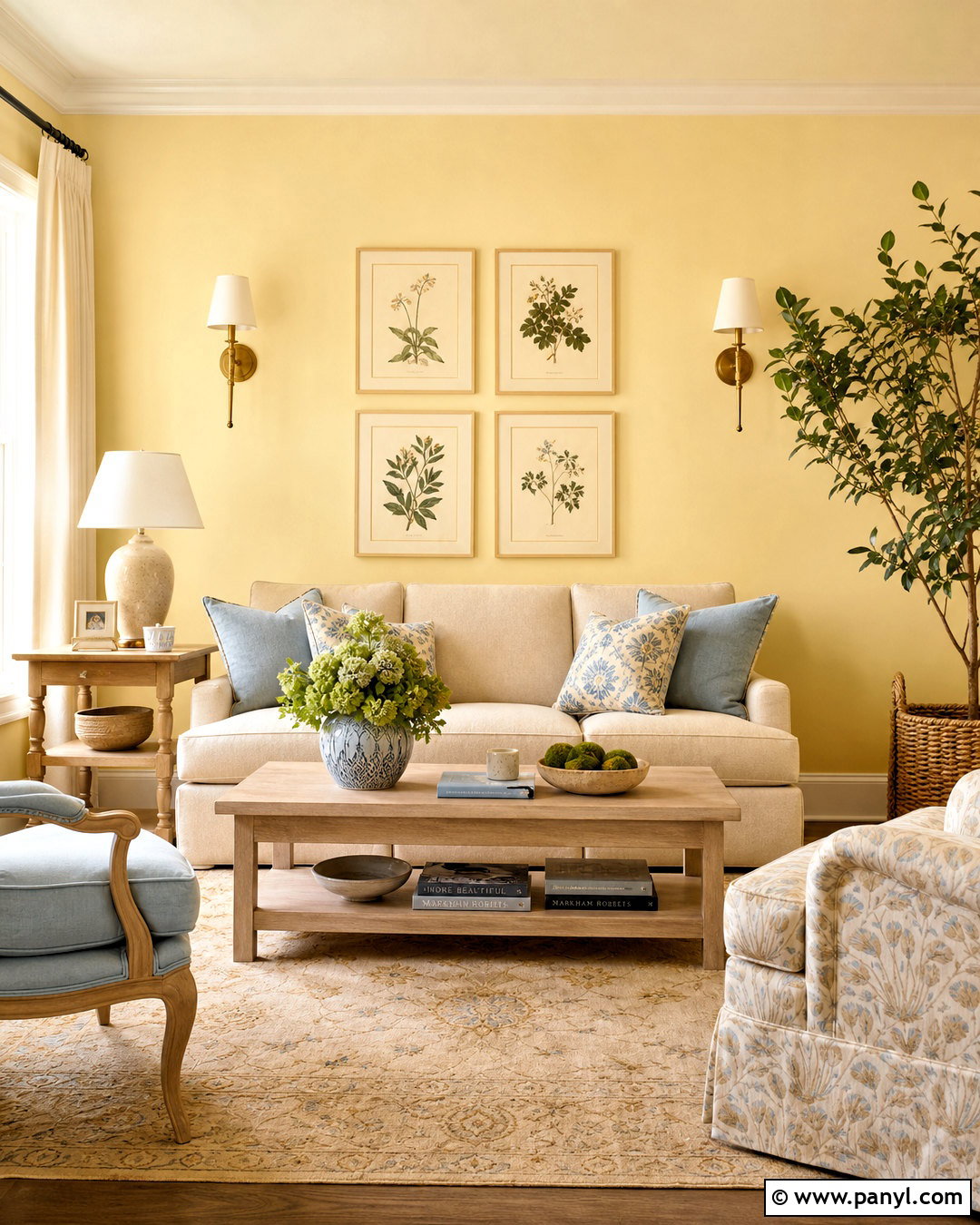 Butter Yellow Living Room - 20 yellow living room colors