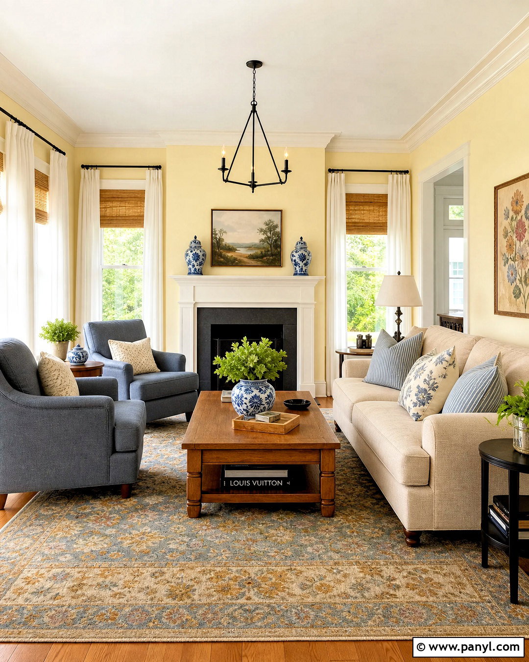 Butter Yellow Living Room Paint - 20 wall paints for living room colour ideas